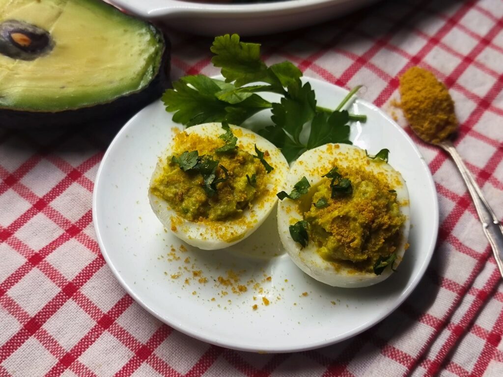 Uova sode con bottarga