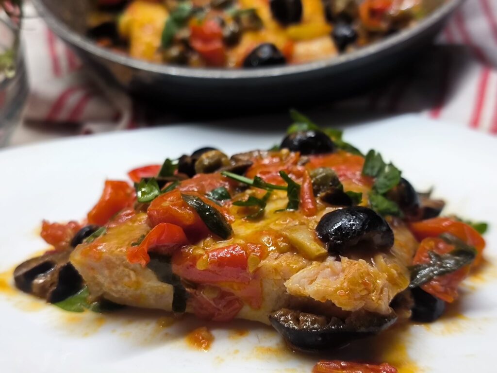 Verdesca con pomodorini e olive