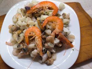Pulire gamberi e calamari