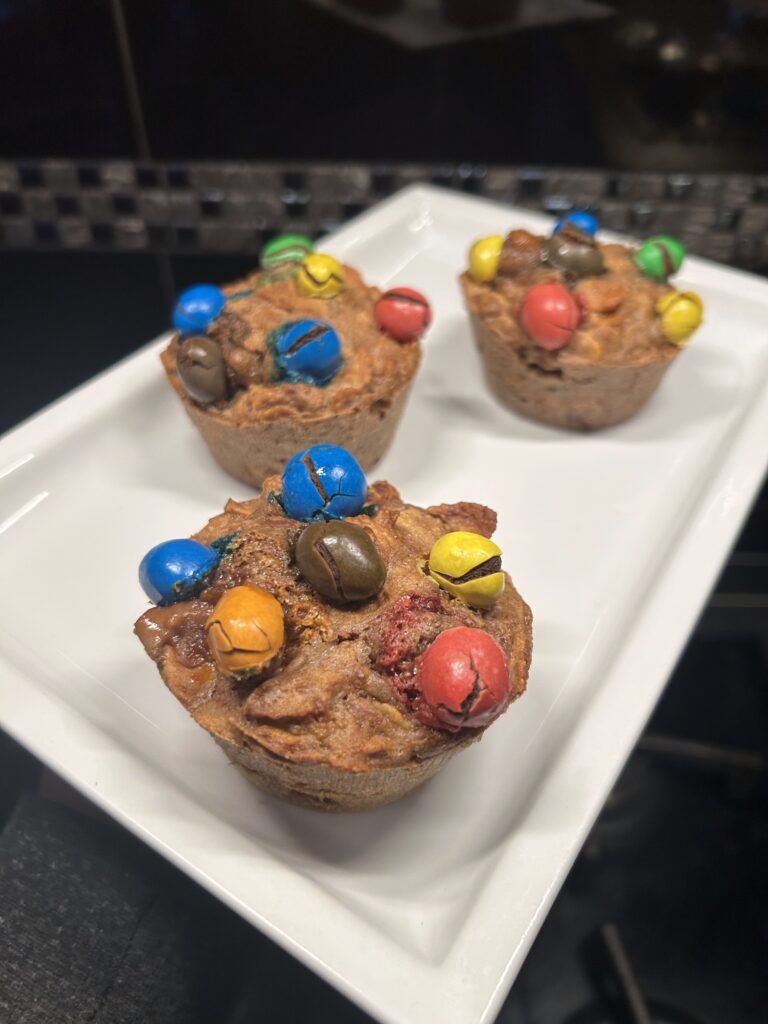 Muffin ai corn flakes e M&M’s