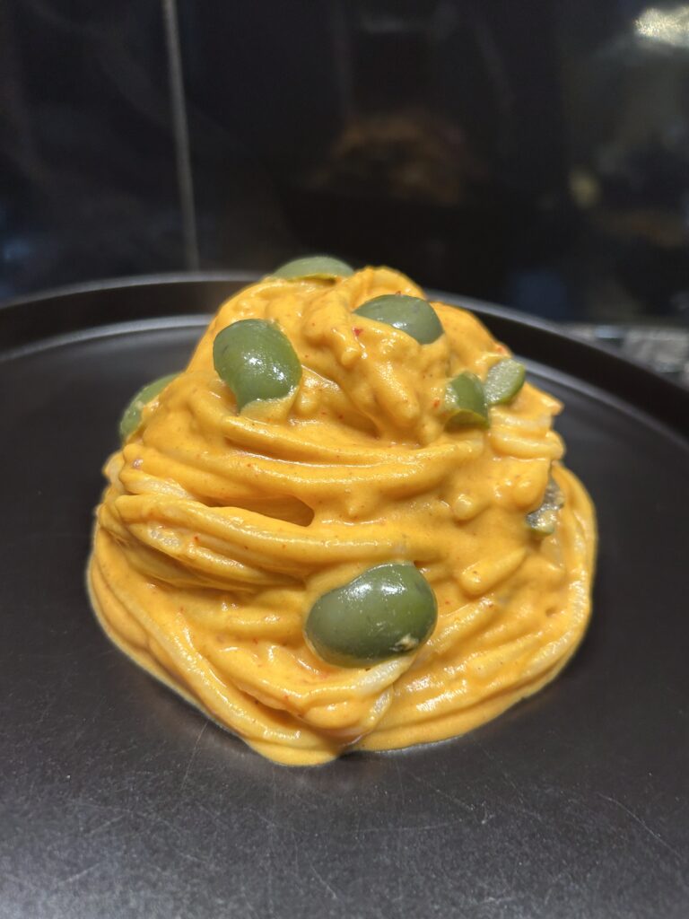 Spaghetti alla crema di patate e nduja