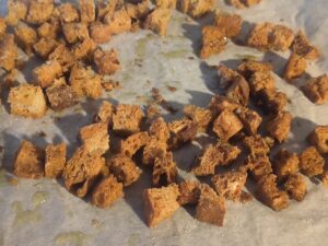 Pane raffermo tosta in forno