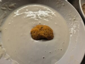 palline ripassate nella pastella