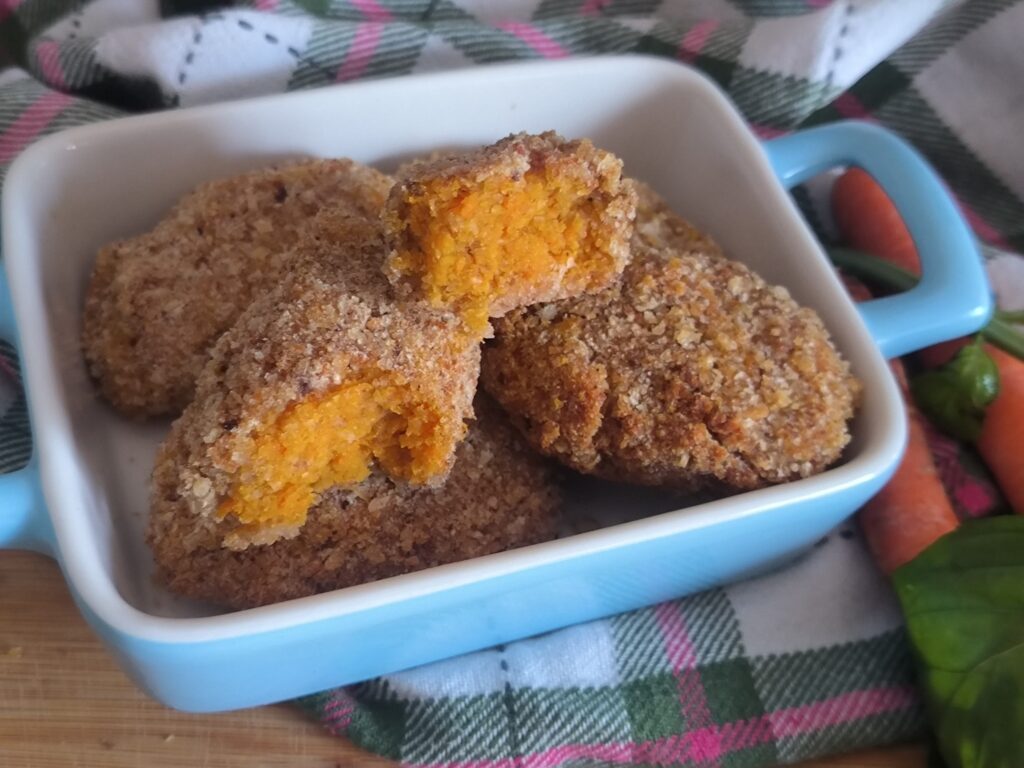 Crocchette di carote e ceci