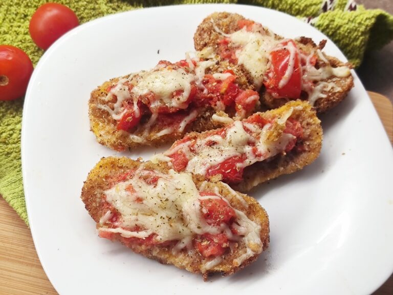 Polenta croccante alla pizzaiola in friggitrice ad aria